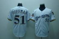 Milwaukee Brewers -51 Trevor Hoffman Stitched White MLB Jersey