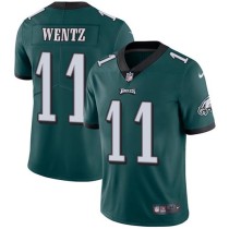Nike Eagles -11 Carson Wentz Midnight Green Team Color Stitched NFL Vapor Untouchable Limited Jersey