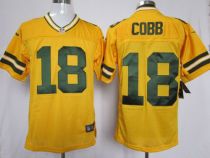 Nike Green Bay Packers #18 Randall Cobb Yellow Alternate Men's Stitched NFL Elite Jersey
