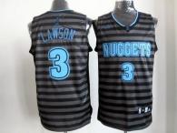 Denver Nuggets -3 Ty Lawson Black Grey Groove Stitched NBA Jersey