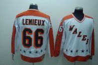 Pittsburgh Penguins -66 Mario Lemieux Stitched White CCM All Star NHL Jersey