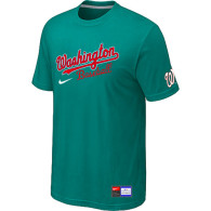 MLB Washington Nationals Green Nike Short Sleeve Practice T-Shirt