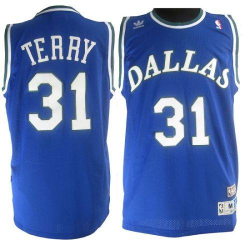Dallas Mavericks -31 Jason Terry Blue Stitched NBA Throwback Jersey