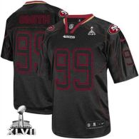 Nike San Francisco 49ers #99 Aldon Smith Lights Out Black Super Bowl XLVII Men‘s Stitched NFL Elite
