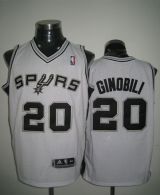 Revolution 30 San Antonio Spurs -20 Manu Ginobili White Stitched NBA Jersey