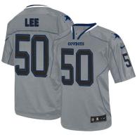 Nike Dallas Cowboys #50 Sean Lee Lights Out Grey Men's Stitched NFL Elite Jersey