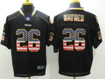 Nike Minnesota Vikings -26 Trae Waynes Black Stitched NFL Elite USA Flag Fashion Jersey