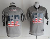 Nike Oakland Raiders #52 Khalil Mack Grey Men's Stitched NFL Elite USA Flag Fashion Jersey