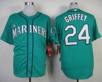 Seattle Mariners #24 Ken Griffey Green Alternate Cool Base Stitched MLB Jersey