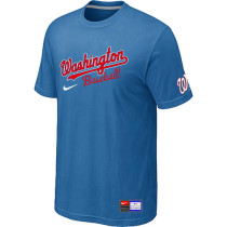 MLB Washington Nationals light Blue Nike Short Sleeve Practice T-Shirt