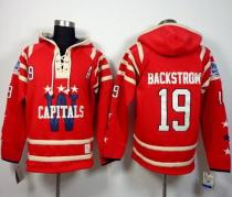 Washington Capitals -19 Nicklas Backstrom 2015 Winter Classic Red Sawyer Hooded Sweatshirt Stitched
