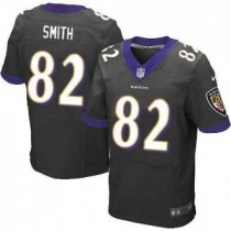 2013 NEW Baltimore Ravens -82 Torrey Smith Black NFL Jersey(New Elite)(collar Purple)