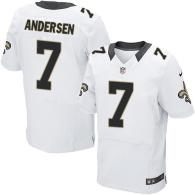 Nike New Orleans Saints #7 Morten Andersen White Men's Stitched NFL Elite Jersey