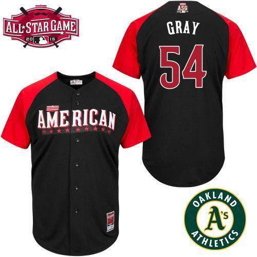 Oakland Athletics #54 Sonny Gray Black 2015 All-Star American League Stitched MLB Jersey