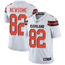 Nike Browns -82 Ozzie Newsome White Stitched NFL Vapor Untouchable Limited Jersey