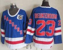 New York Rangers -23 Jeff Beukeboom Blue CCM 75TH Stitched NHL Jersey