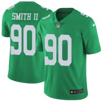 Nike Eagles -90 Marcus Smith II Green Stitched NFL Limited Rush Jersey