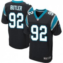 Nike Panthers -92 Vernon Butler Black Team Color Stitched NFL Elite Jersey