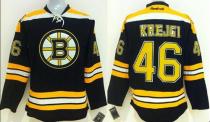 Boston Bruins -46 David Krejci Black Stitched NHL Jersey