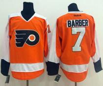 Philadelphia Flyers -7 Bill Barber Orange Stitched NHL Jersey