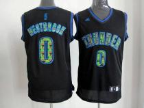 Oklahoma City Thunder -0 Russell Westbrook Black Camo Fashion Stitched NBA Jersey