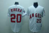 Los Angeles Angels of Anaheim -20 Juan Rivera Stitched White Cool Base MLB Jersey