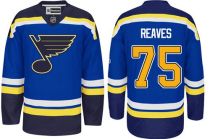 St Louis Blues -75 Ryan Reaves Light Blue Home Stitched NHL Jersey
