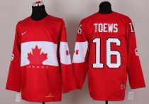 Olympic 2014 CA 16 Jonathan Toews Red Stitched NHL Jersey