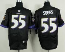 Nike Ravens -55 Terrell Suggs Black Alternate Men's Stitched NFL New Elite Jersey