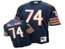 Mitchell and Ness Bears -74 Chris Williams Blue Stitched Throwback NFL Jersey
