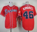 Atlanta Braves #46 Craig Kimbrel Red Cool Base Stitched MLB Jersey