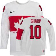 Olympic 2014 CA 10 Patrick Sharp White Stitched NHL Jersey