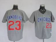 Chicago Cubs -23 Ryne Sandberg Stitched Grey MLB Jersey