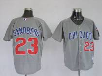 Chicago Cubs -23 Ryne Sandberg Stitched Grey MLB Jersey