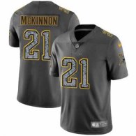 Nike Vikings -21 Jerick McKinnon Gray Static Stitched NFL Vapor Untouchable Limited Jersey
