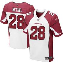 Nike Arizona Cardinals -28 Justin Bethel White Stitched NFL Elite Jersey