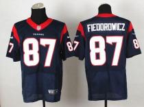 Nike Houston Texans #87 CJ Fiedorowicz Navy Blue Team Color Men's Stitched NFL Elite Jersey