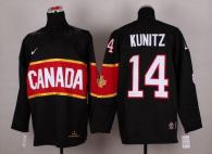 Olympic 2014 CA 14 Chris Kunitz Black Stitched NHL Jersey