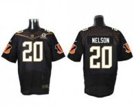 Nike Cincinnati Bengals -20 Reggie Nelson Black 2016 Pro Bowl Stitched NFL Elite Jersey