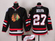 Autographed Chicago Blackhawks -27Jeremy Roenick Stitched Black NHL Jersey