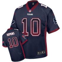 Nike Houston Texans #10 DeAndre Hopkins Navy Blue Team Color Men's Stitched NFL Elite Drift Fashion