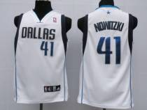 Dallas Mavericks -41 Dirk Nowitzki Stitched NBA White Jersey