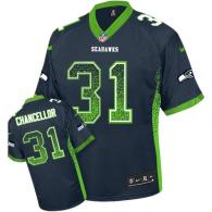 Nike Seattle Seahawks #31 Kam Chancellor Steel Blue Team Color Men's Stitched NFL Elite Drift Fashio