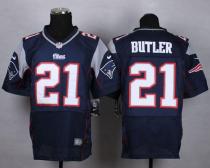 Nike New England Patriots -21 Malcolm Butler Navy Blue Team Color Mens Stitched NFL Elite Jersey