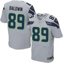 Nike Seattle Seahawks #89 Doug Baldwin Grey Alternate Men's Stitched NFL Elite Jersey