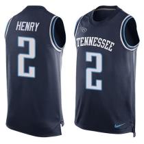 Nike Titans -2 Derrick Henry Navy Blue Alternate Stitched NFL Limited Tank Top Jersey