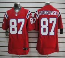 Nike New England Patriots -87 Rob Gronkowski Red Alternate Mens Stitched NFL Elite Jersey