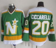 Dallas Stars -20 Dino Ciccarelli Stitched Green CCM Throwback NHL Jersey