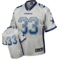 Nike Dallas Cowboys #33 Tony Dorsett Grey Men's Stitched NFL Elite Drift Fashion Jersey