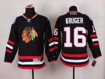 Chicago Blackhawks -16 Marcus Kruger Black 2014 Stadium Series Stitched NHL Jersey